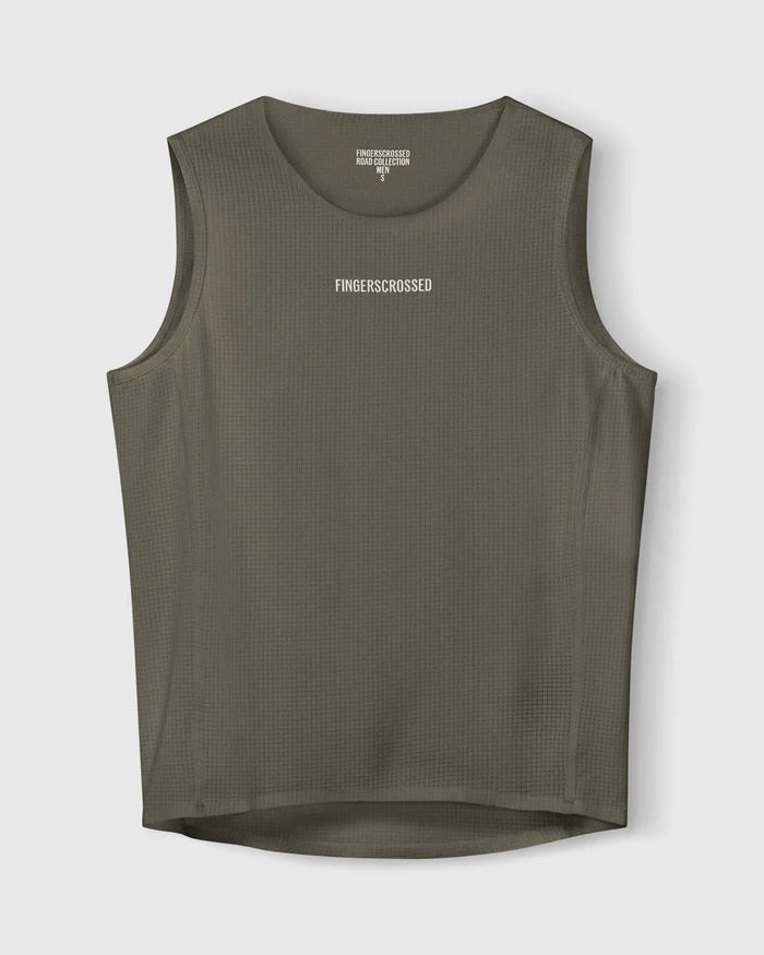 Fingercrossed Road Baselayer Men Radunterhemd Olive