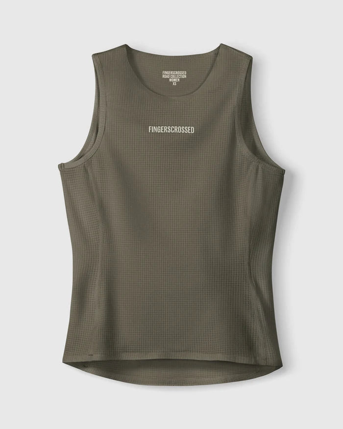 Fingercrossed Road Baselayer Women Radunterhemd Olive