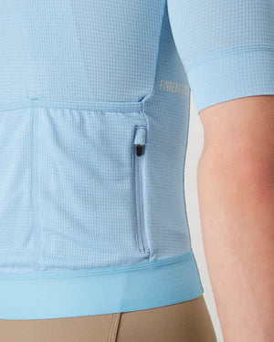 Fingercrossed Road Jersey Super Light Plus Men Radtrikot Himmelblau
