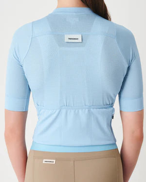 Fingercrossed Road Jersey Super Light Plus Women Radtrikot Himmelblau