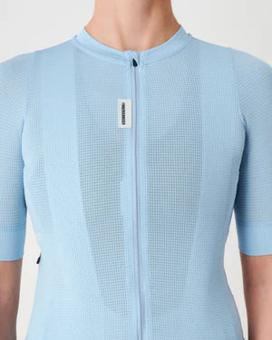 Fingercrossed Road Jersey Super Light Plus Women Radtrikot Himmelblau