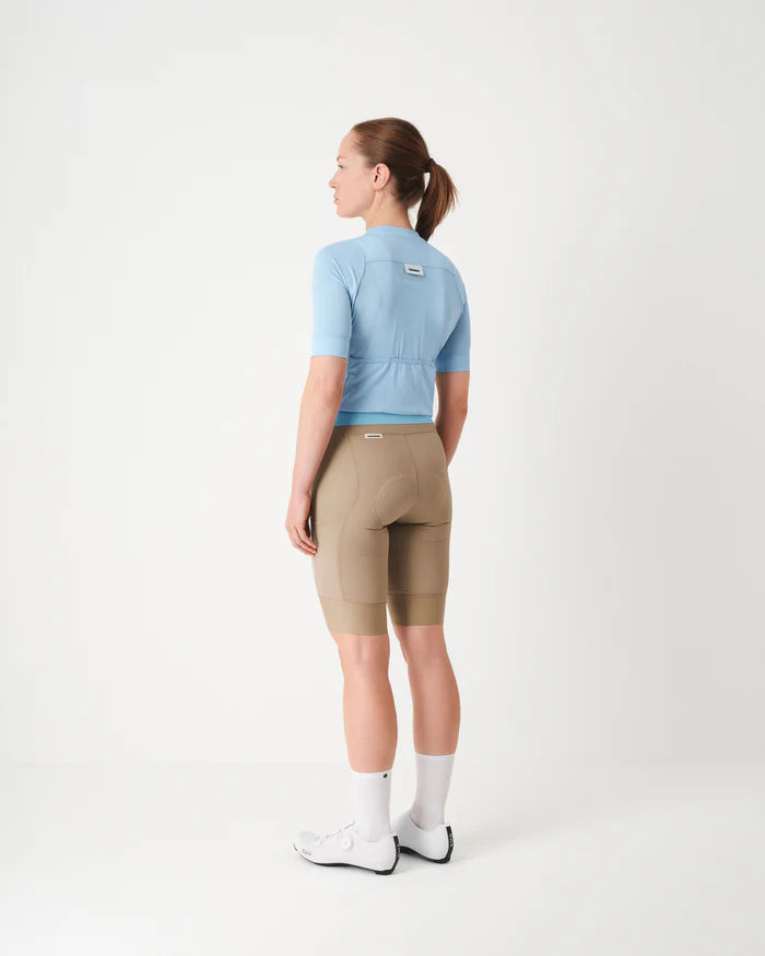 Fingercrossed Road Jersey Super Light Plus Women Radtrikot Himmelblau