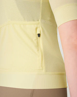 Fingercrossed Road Jersey Super Light Plus Women Radtrikot Butter Yellow