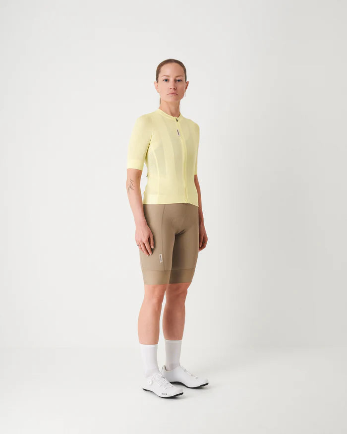Fingercrossed Road Jersey Super Light Plus Women Radtrikot Butter Yellow