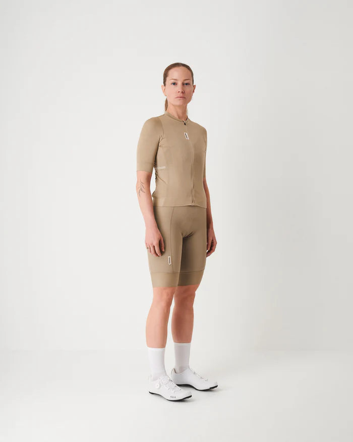 Fingercrossed Road Jersey Super Light Plus Women Radtrikot Sand