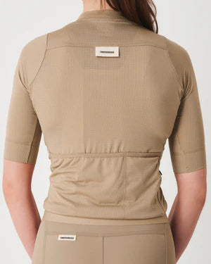 Fingercrossed Road Jersey Super Light Plus Women Radtrikot Sand