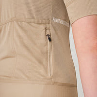 Fingercrossed Road Jersey Super Light Plus Women Radtrikot Sand