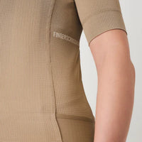Fingercrossed Road Jersey Super Light Plus Women Radtrikot Sand