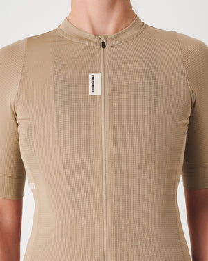 Fingercrossed Road Jersey Super Light Plus Women Radtrikot Sand