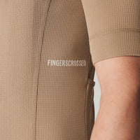 Fingercrossed Road Jersey Super Light Plus Men Radtrikot Sand