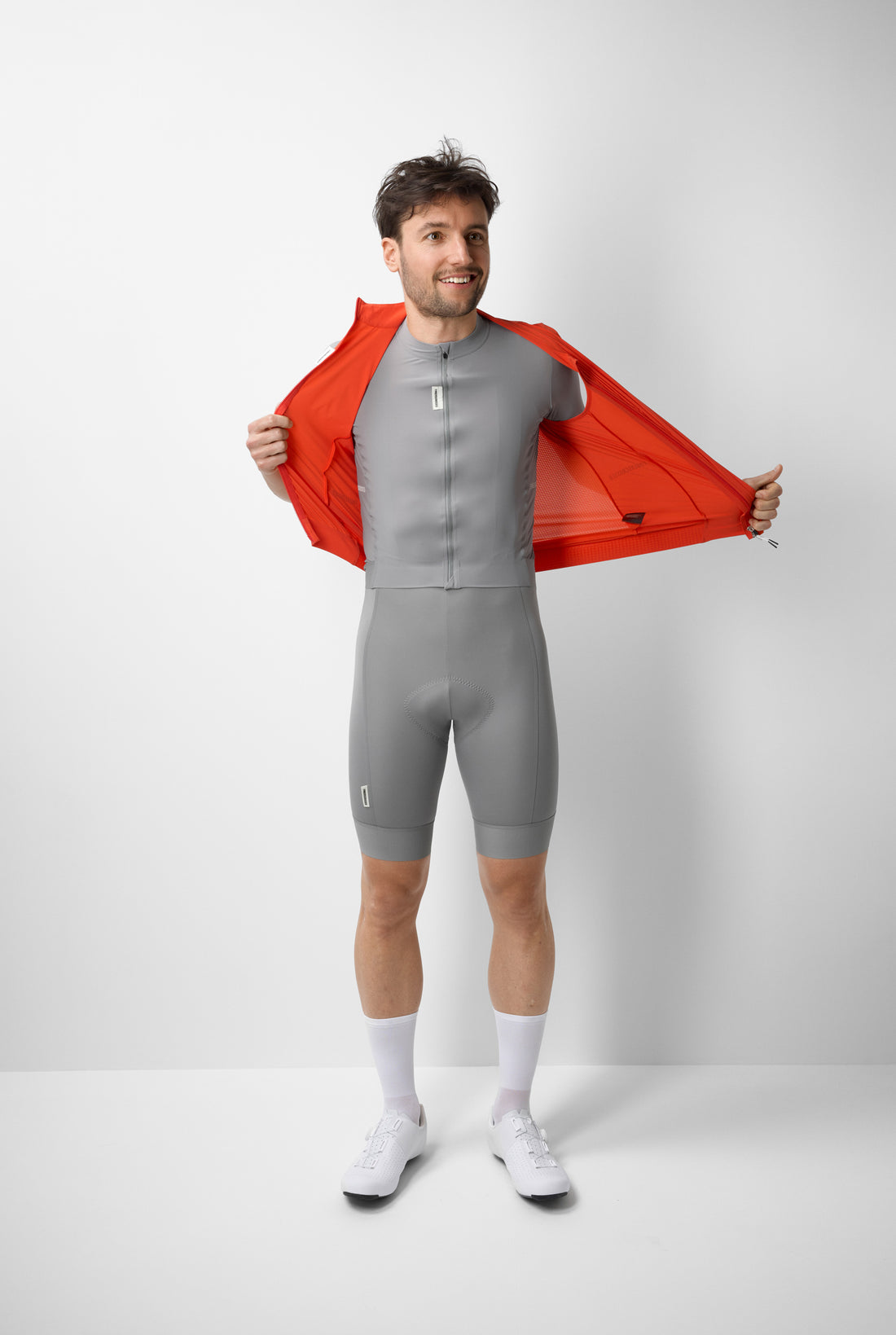 Fingercrossed Road Wind Vest Men Wind Weste Poppy Red