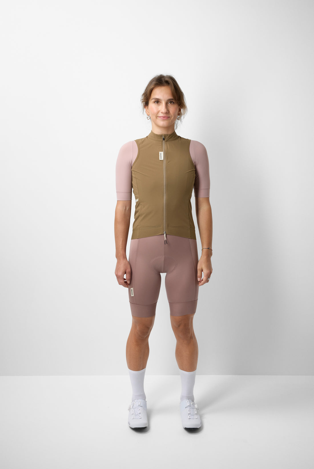 Fingercrossed Road Wind Vest Women Wind Weste Walnut