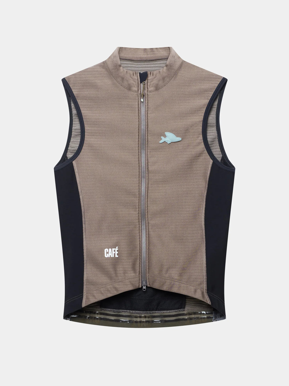 Café du Cycliste Sibille Men's Thermal Gilet Thermo Windweste Oyster Grey