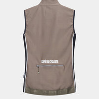 Café du Cycliste Sibille Women's Thermal Gilet Thermo Windweste Oyster Grey
