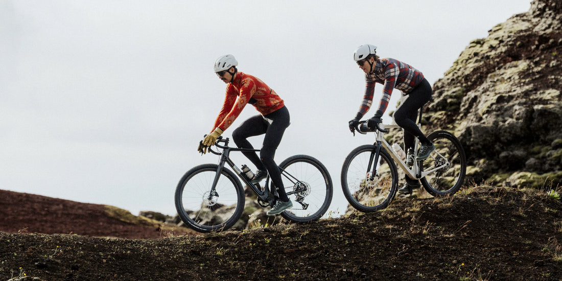 Café du Cycliste Solange Men's Fleece Cycling Jersey Long Sleeve Radtrikot langarm Clay / Sandstone