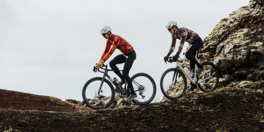 Café du Cycliste Solange Men's Fleece Cycling Jersey Long Sleeve Radtrikot langarm Clay / Sandstone