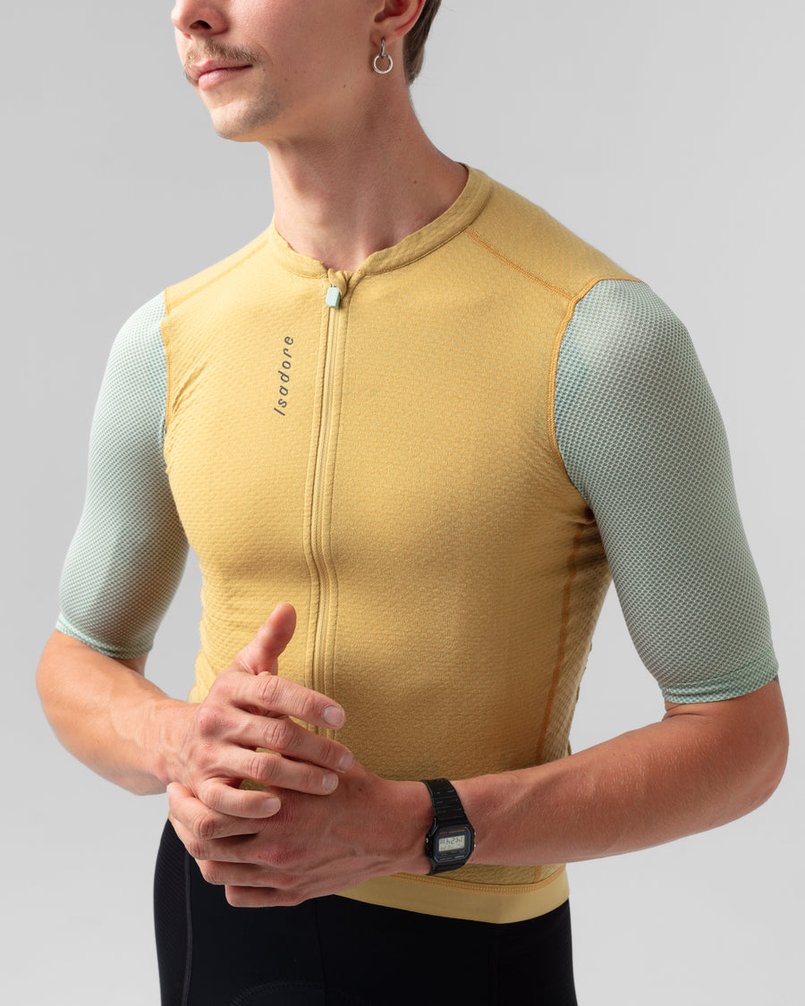 Isadore Signature Merino Air Jersey Radtrikot Antique Gold