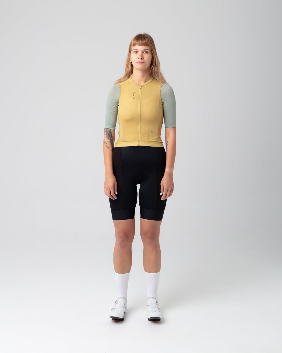 Isadore Signature Merino Air Women's Jersey Radtrikot Antique Gold