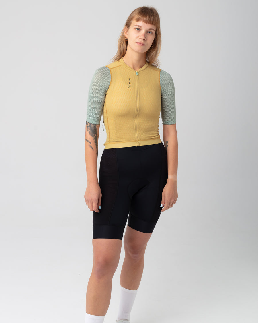 Isadore Signature Merino Air Women's Jersey Radtrikot Antique Gold