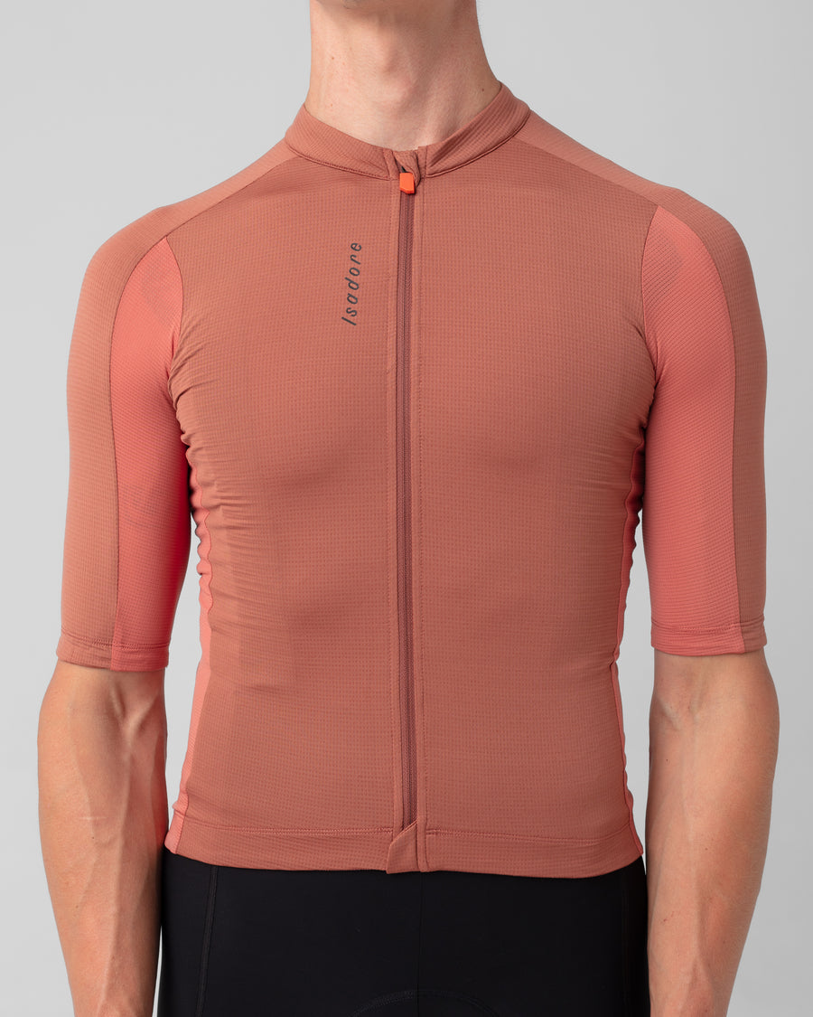 Isadore Signature Merino Tech Jersey Radtrikot Cedar Wood