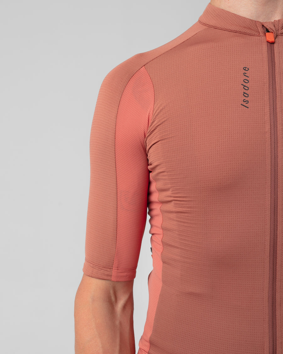 Isadore Signature Merino Tech Jersey Radtrikot Cedar Wood