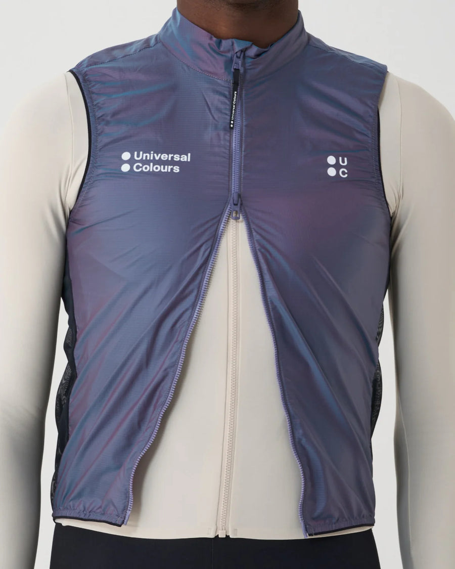 Universal Colours Spectrum 2.0 Lightweight Unisex Gilet Windweste Iridescent Violet