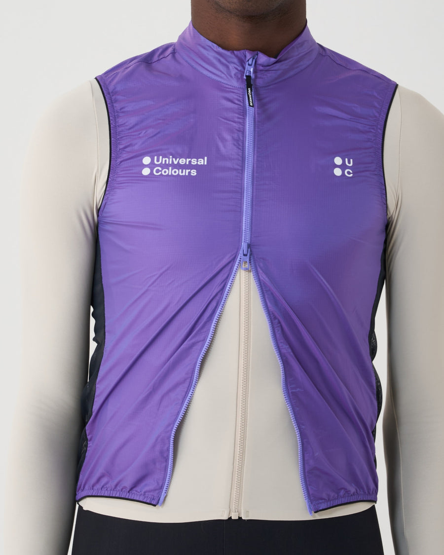 Universal Colours Spectrum 2.0 Lightweight Unisex Gilet Windweste Amethyst Purple