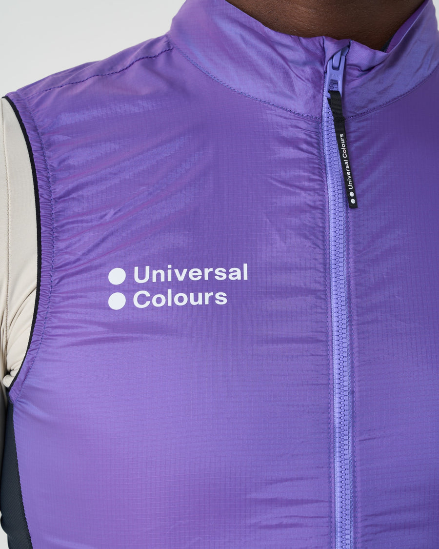 Universal Colours Spectrum 2.0 Lightweight Unisex Gilet Windweste Amethyst Purple