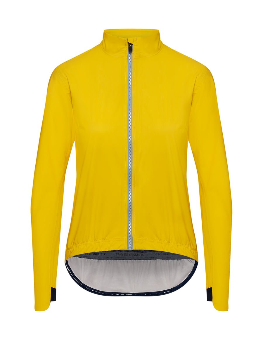 Café du Cycliste Suzette Women's Lightweight Rain Jacket Regenjacke Lemon Chrome
