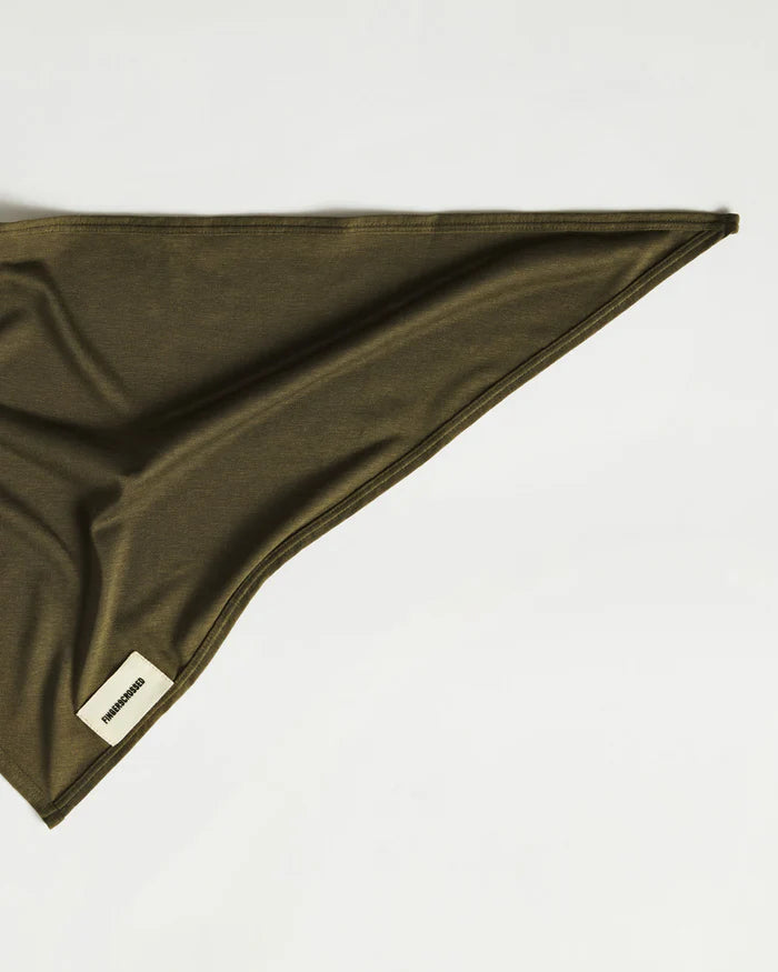 Fingerscrossed Unisex Triangle Scarf Halstuch Olive