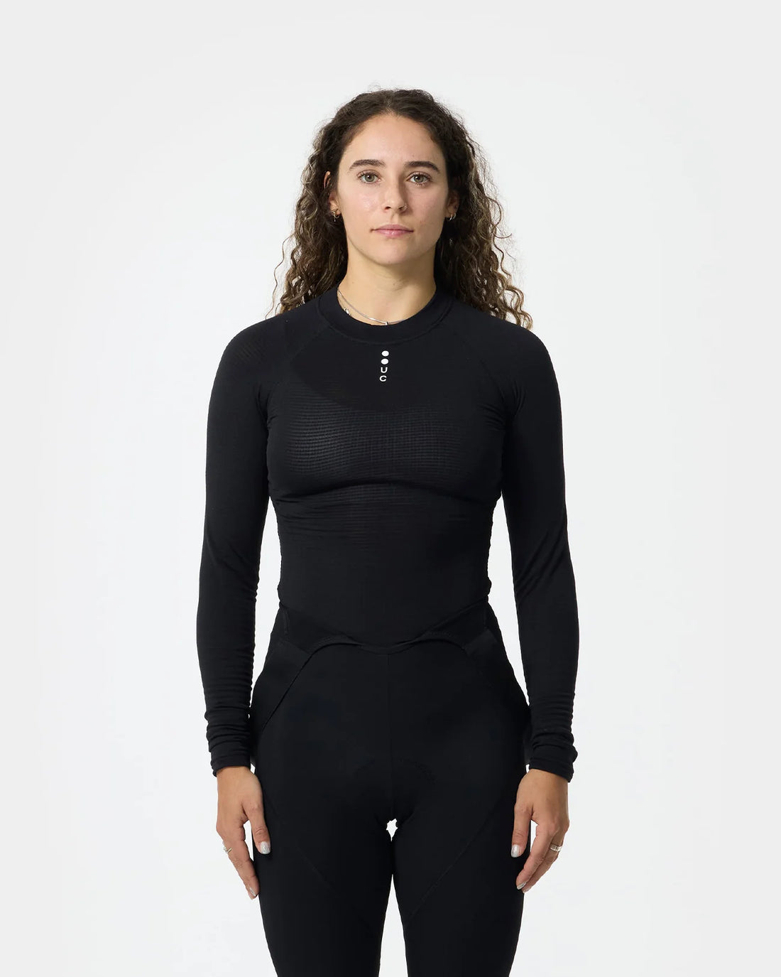 Universal Colours Mono Thermal Women's Base Layer Long Sleeve Unterhemd langarm Black