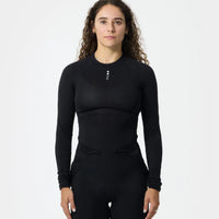 Universal Colours Mono Thermal Women's Base Layer Long Sleeve Unterhemd langarm Black