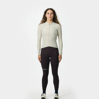 Universal Colours Womens Mono Long Sleeve Jersey Radtrikot langarm Stone White