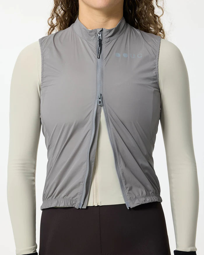 Universal Colours Mono Women's Gilet Windweste Bamboo Shoot Grey