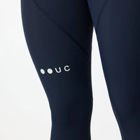 Pantaloni da ciclismo invernali Universal Colors Mono Bib Tight da donna blu navy