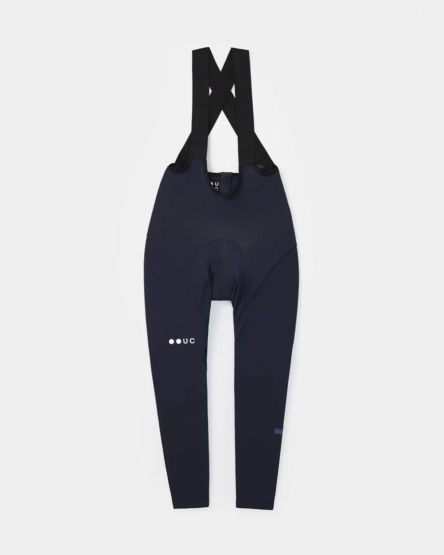 Pantaloni da ciclismo invernali Universal Colors Mono Bib Tight da donna blu navy