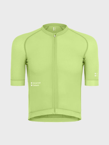 Universal Colours Chroma Men's Short Sleeve Jersey Radtrikot Bright Lime