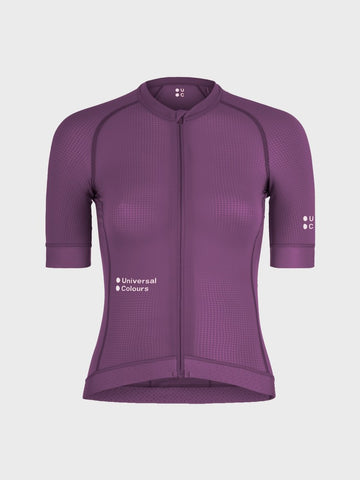 Universal Colours Chroma Women's Short Sleeve Jersey Radtrikot Berry Purple