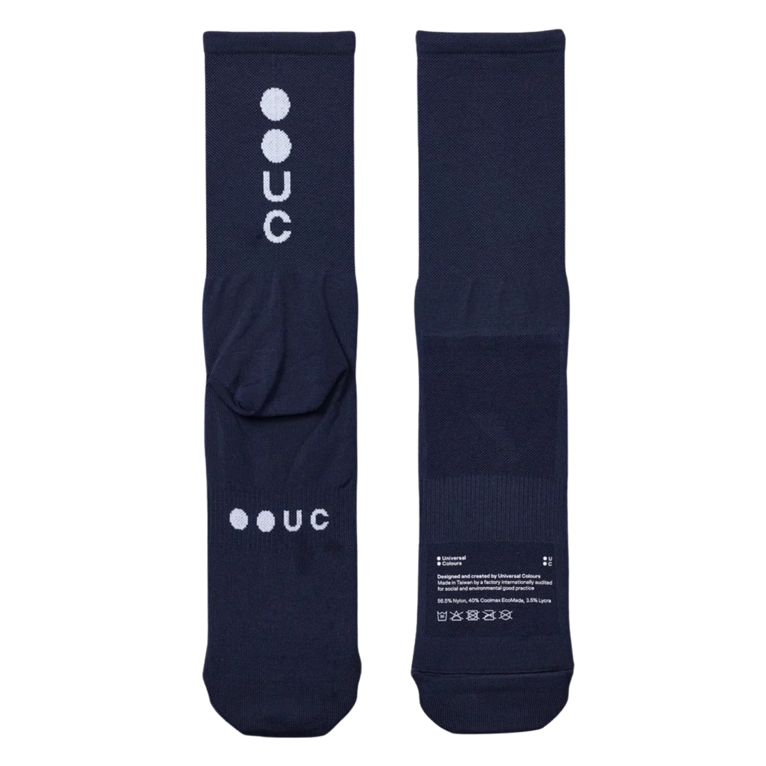 Universal Colours Mono Summer Socks Radsocken Navy Blue