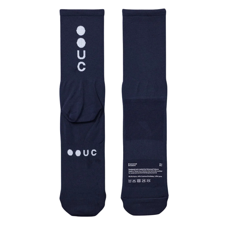 Universal Colours Mono Summer Socks Radsocken Navy Blue