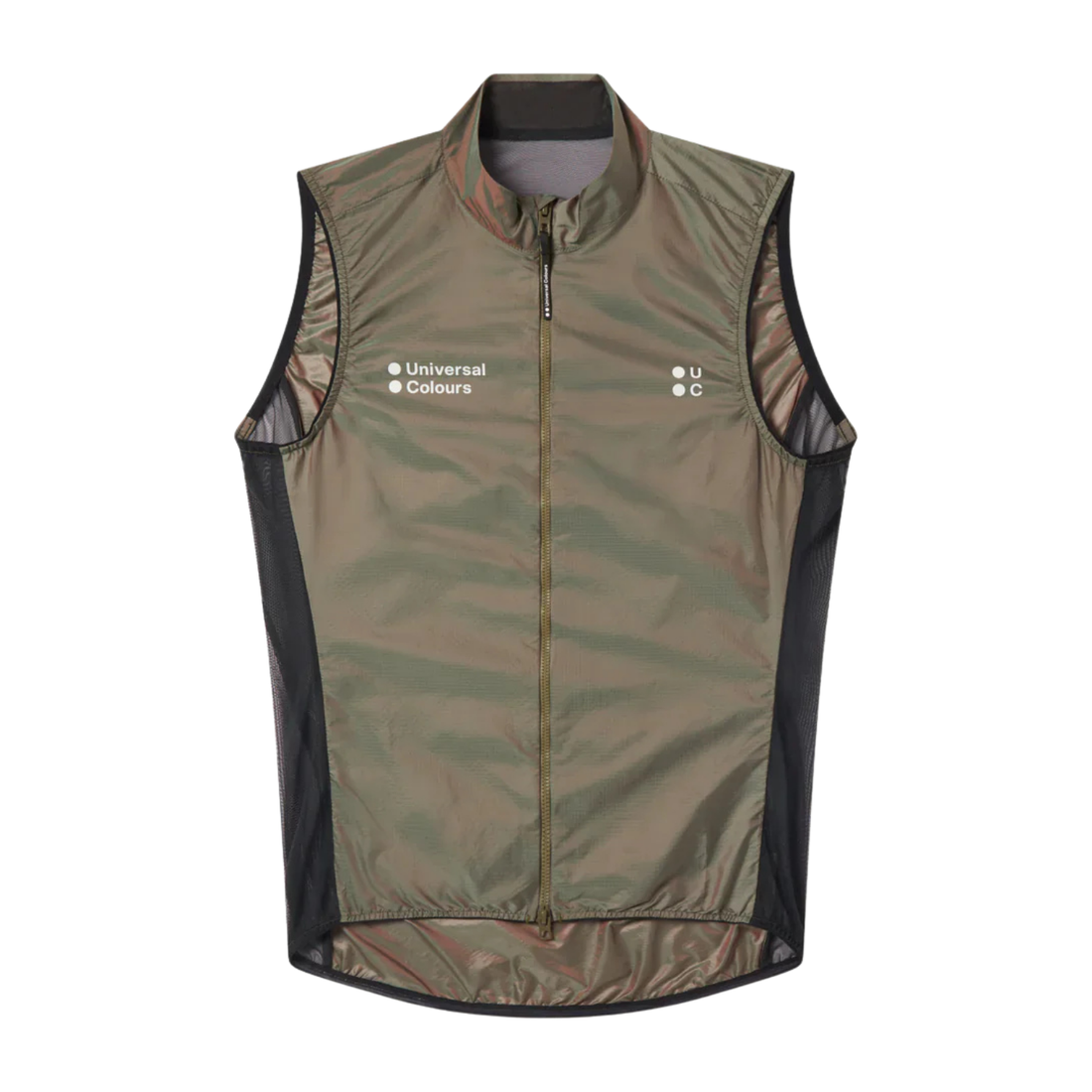 Universal Colours Spectrum 2.0 Lightweight Unisex Gilet WindwesteIridescent Green/Red