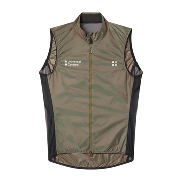 Universal Colours Spectrum 2.0 Lightweight Unisex Gilet WindwesteIridescent Green/Red