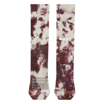 Universal Colors Spectrum Tie Dye Merino Chaussettes Mars Rouge
