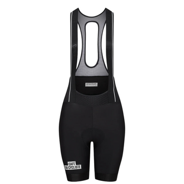 Café du Cycliste Cecile Women's Brushed Thermal Bib Shorts Thermo Radhose Black