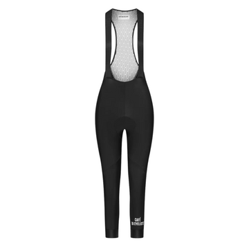 Café du Cycliste Adrienne Women's Brushed Bib Shorts 3/4 Thermo Radhose Black