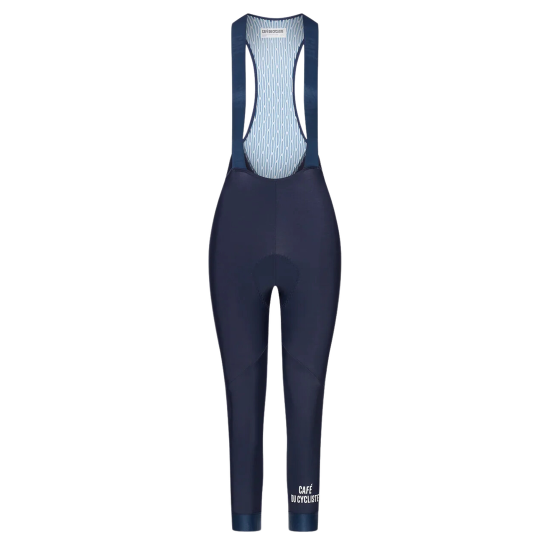 Café du Cycliste Adrienne Women's Brushed Bib Shorts 3/4 Thermo Radhose Navy