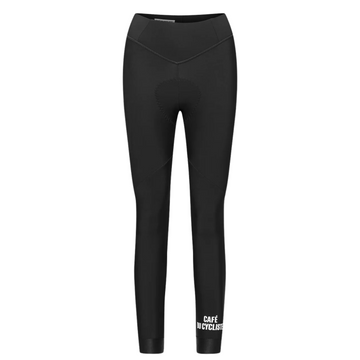 Café du Cycliste Theresa Women's Brushed Tights Thermo Radhose ohne Träger Black