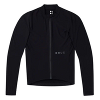 Universal Colours Mens Mono Long Sleeve Jersey Radtrikot langarm Black