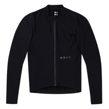 Universal Colours Mens Mono Long Sleeve Jersey Radtrikot langarm Black