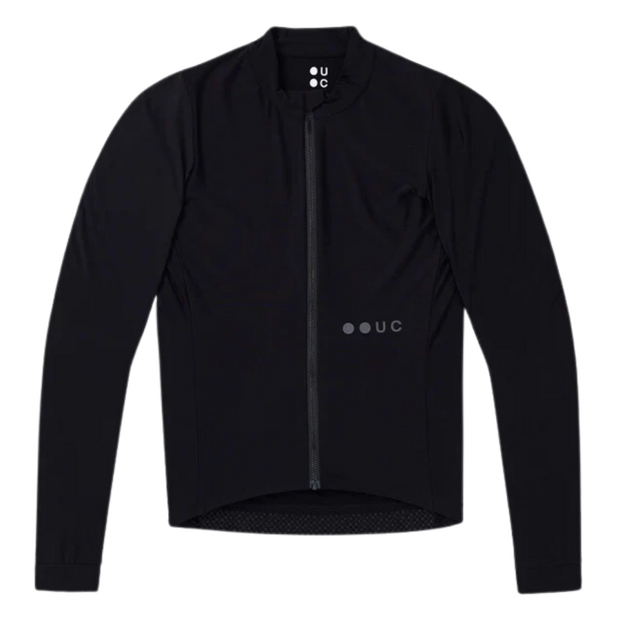 Universal Colours Mens Mono Long Sleeve Jersey Radtrikot langarm Black